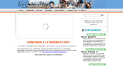 Desktop Screenshot of lagriereplage-latranchesurmer.fr