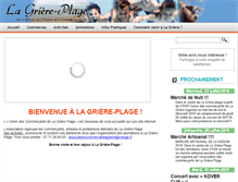 Tablet Screenshot of lagriereplage-latranchesurmer.fr